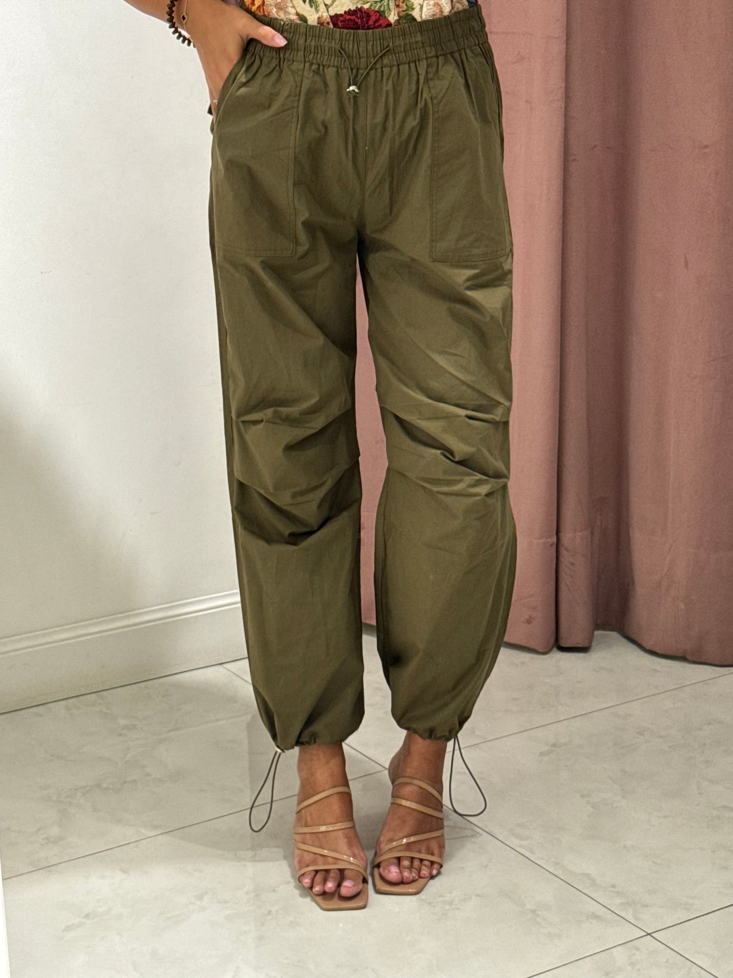 Pantalone cargo - verde