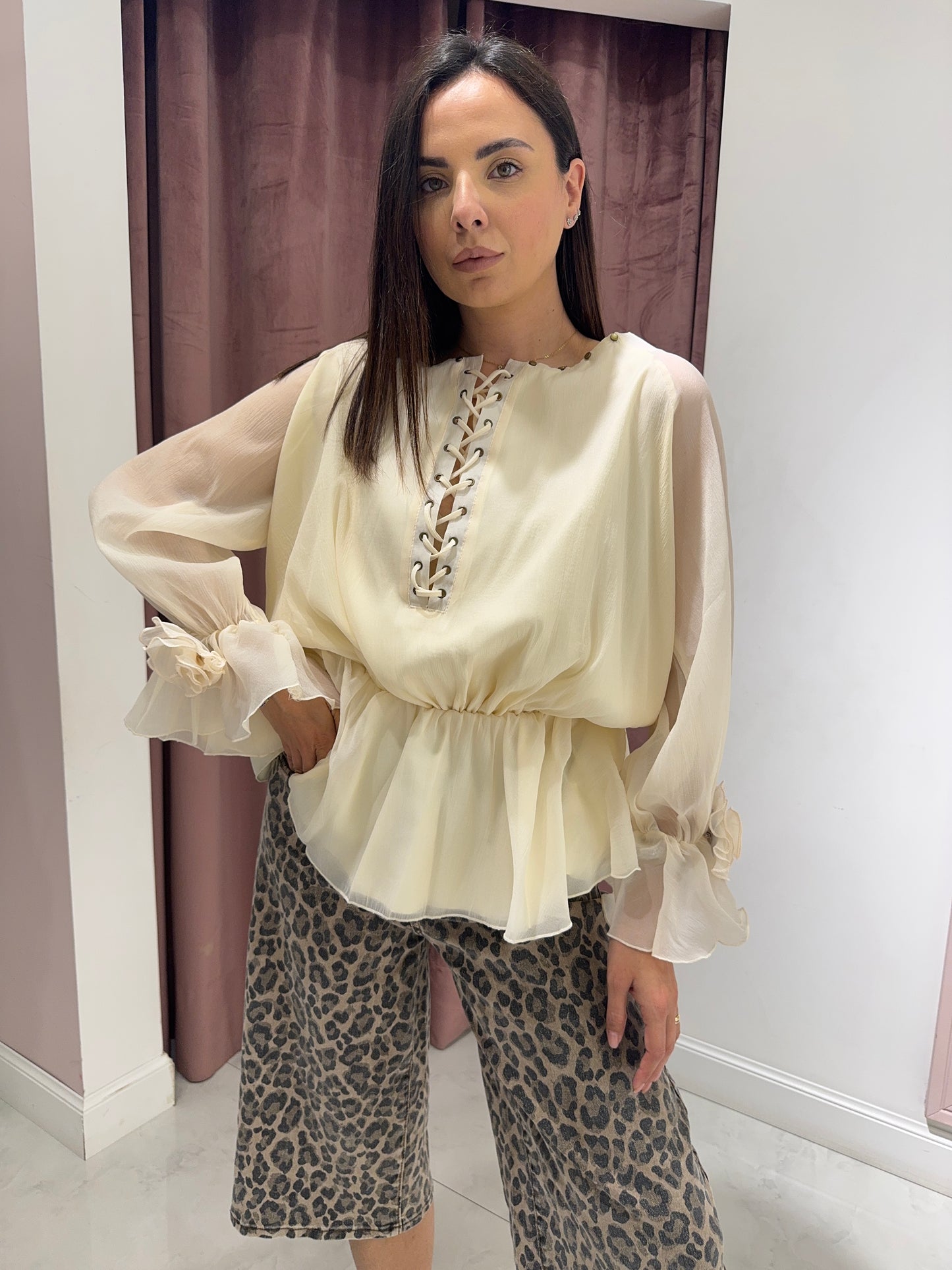Blusa nuvola - Avorio