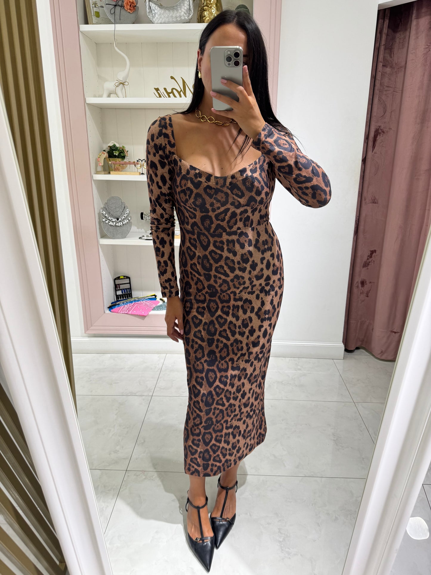 Abito in lycra fantasia - leopardato
