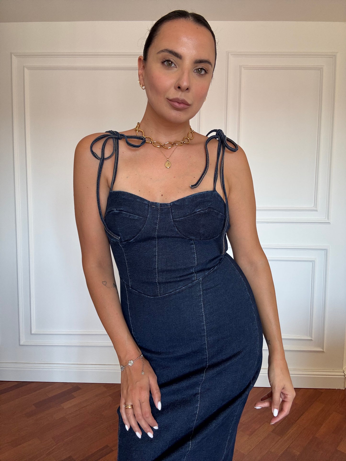 Abito longette denim