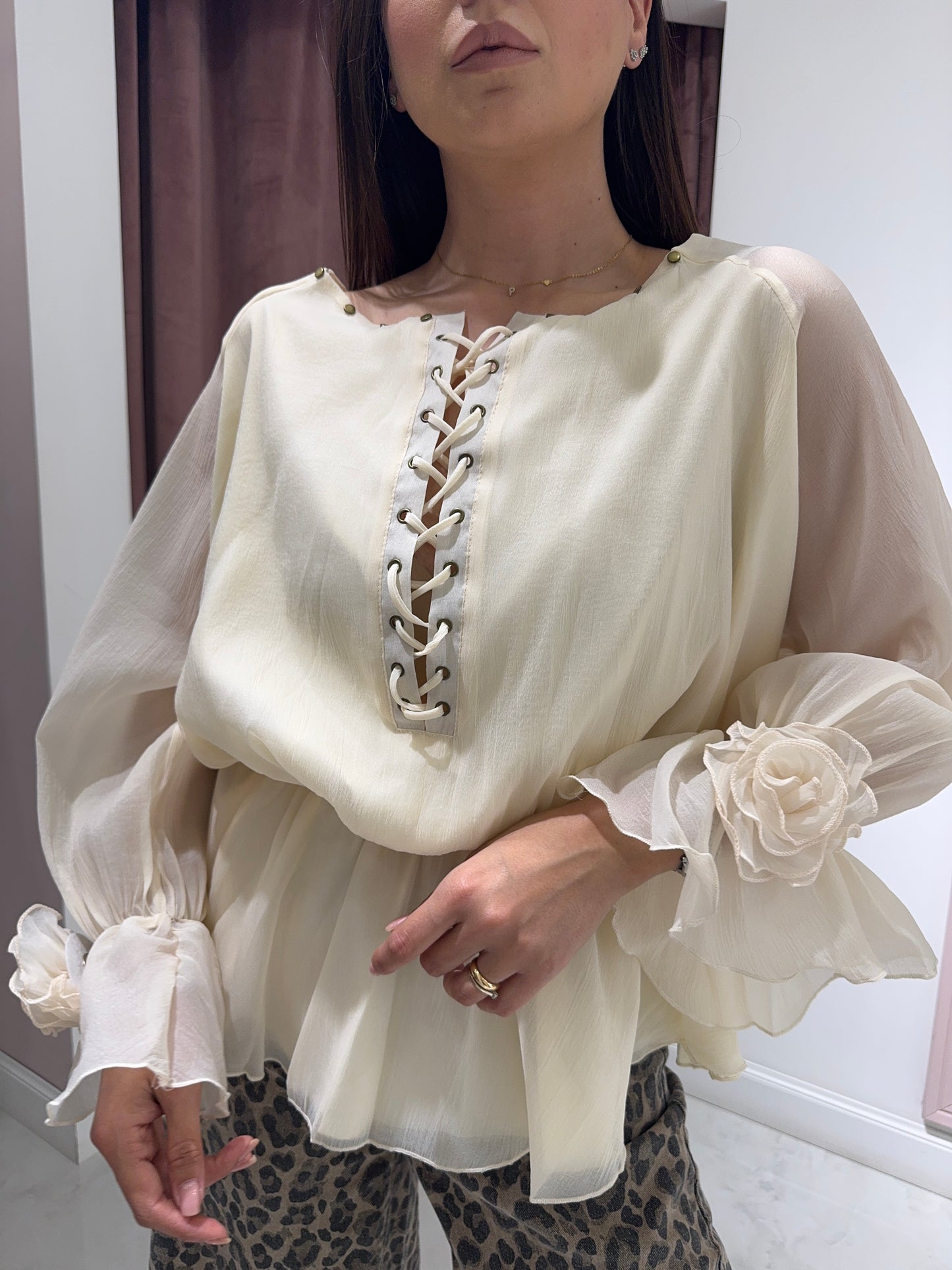 Blusa nuvola - Avorio