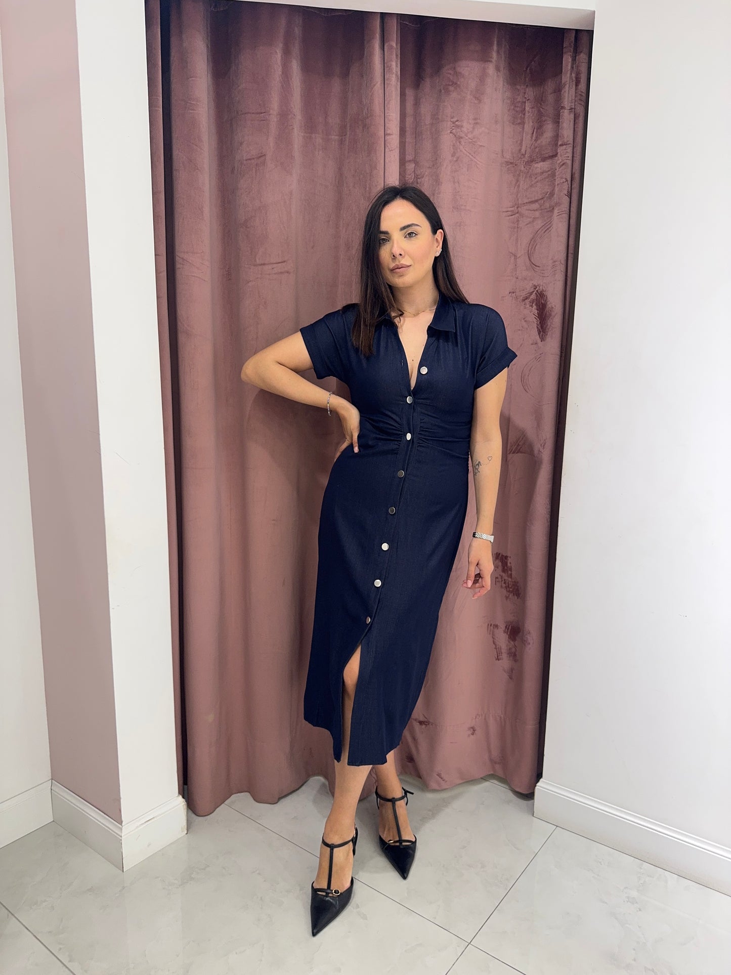 Abito total denim
