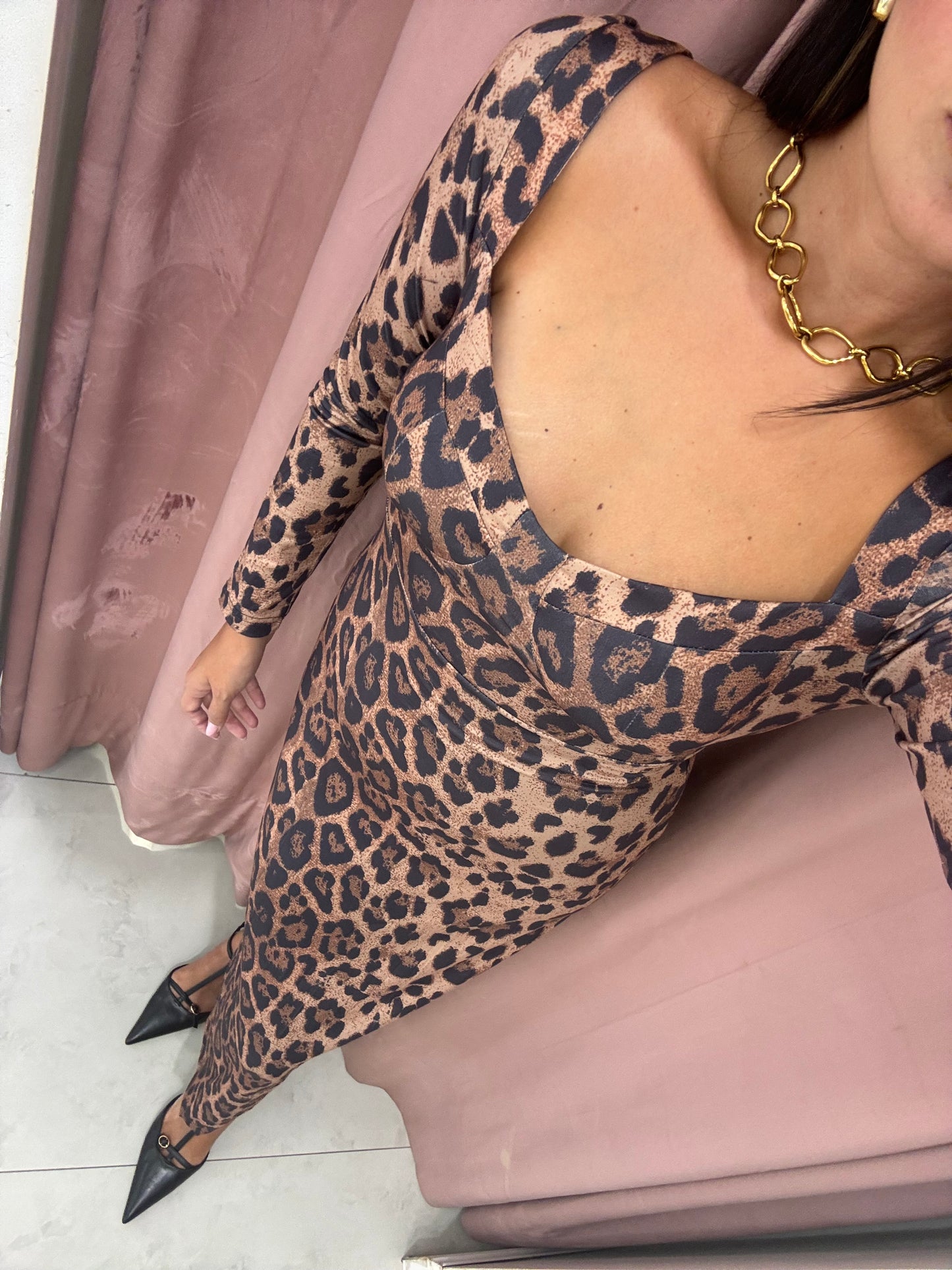 Abito in lycra fantasia - leopardato