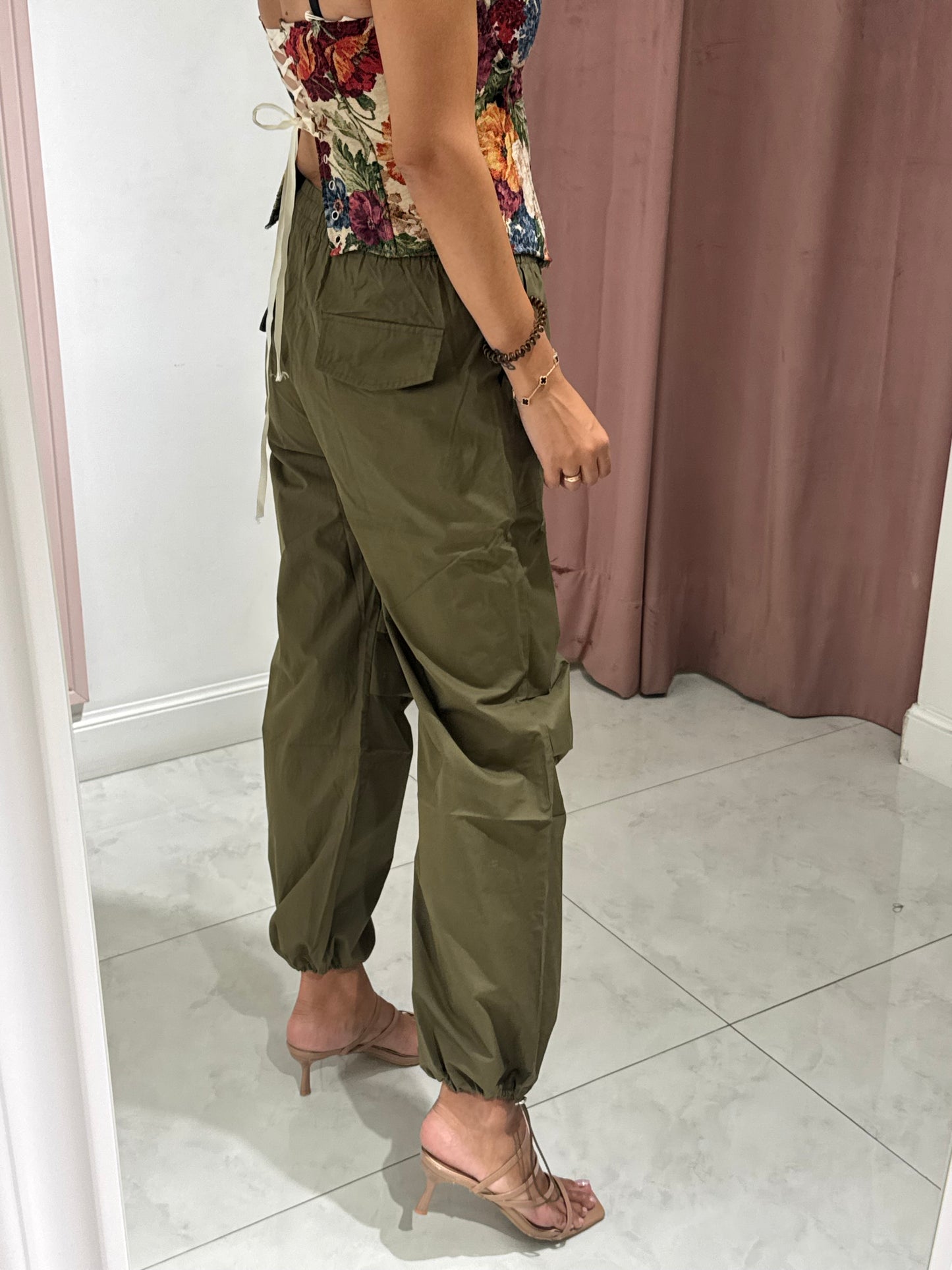 Pantalone cargo - verde