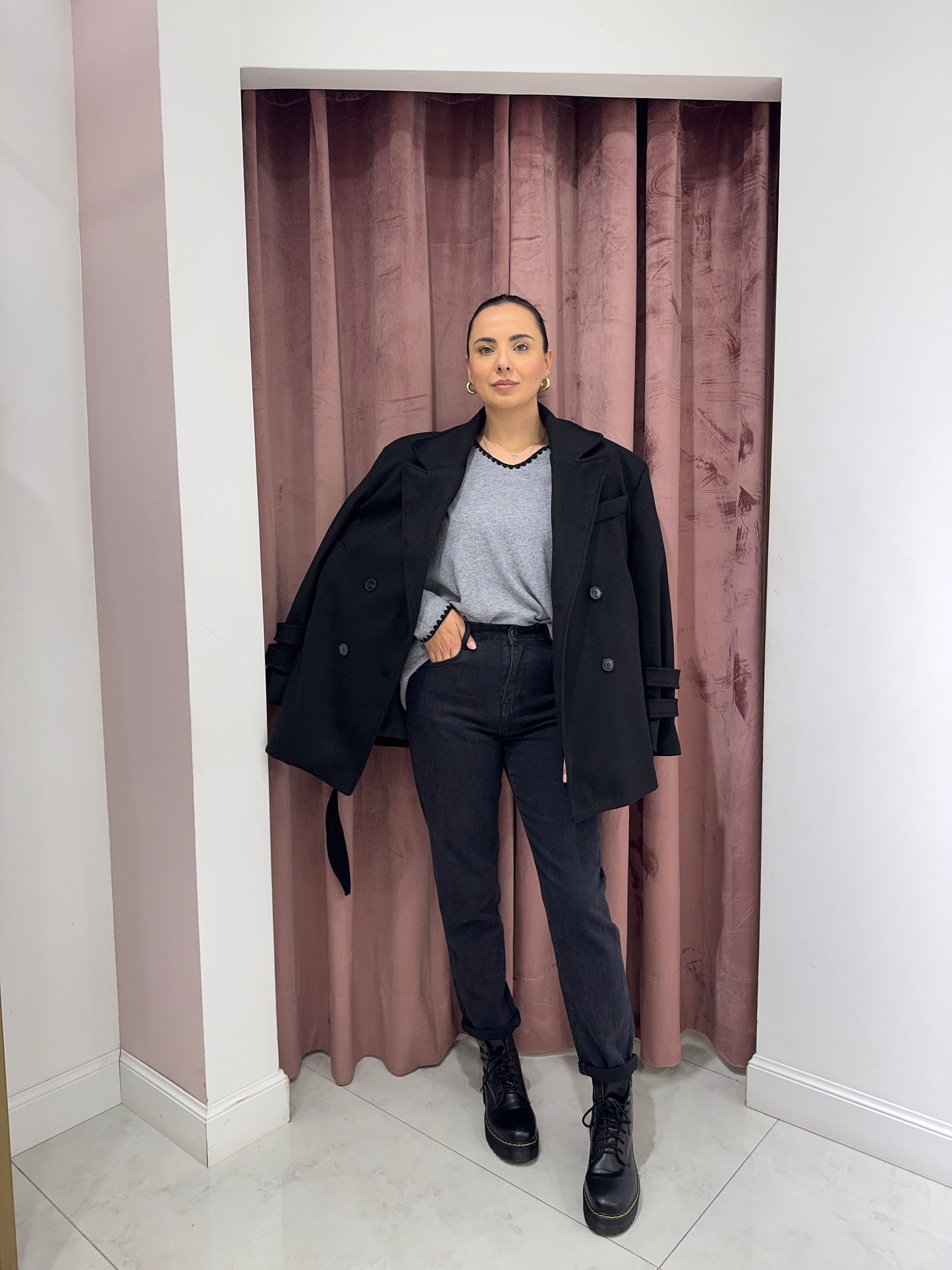 Jeans mom - nero
