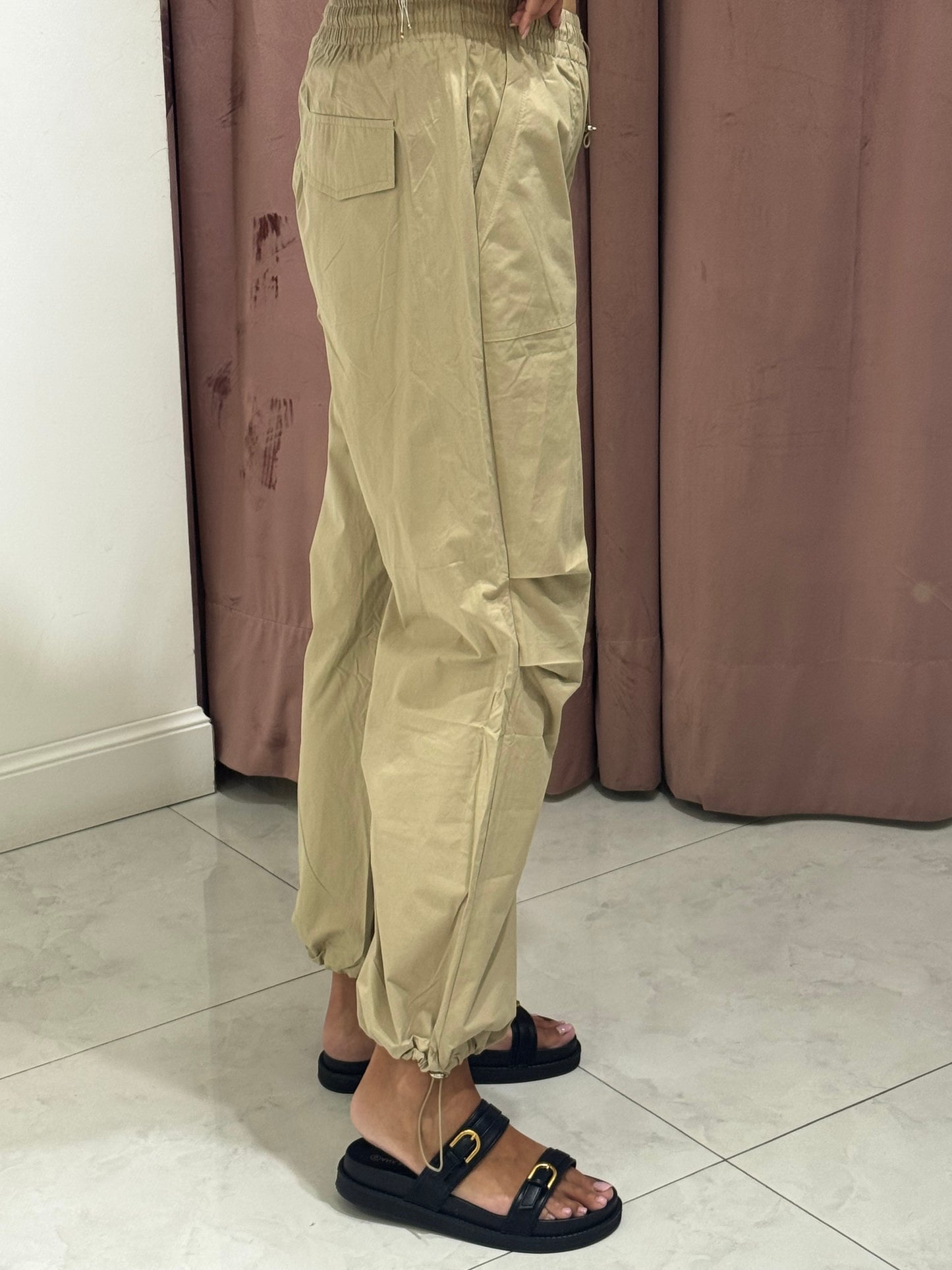 Pantalone cargo - beige