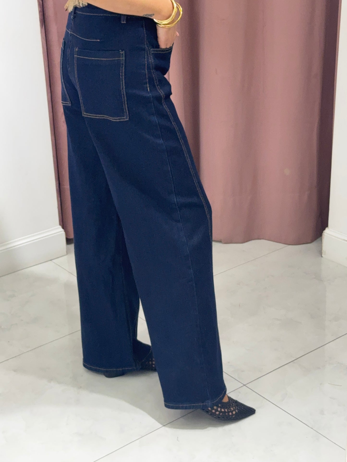 Jeans maxi baggy - lavaggio 0