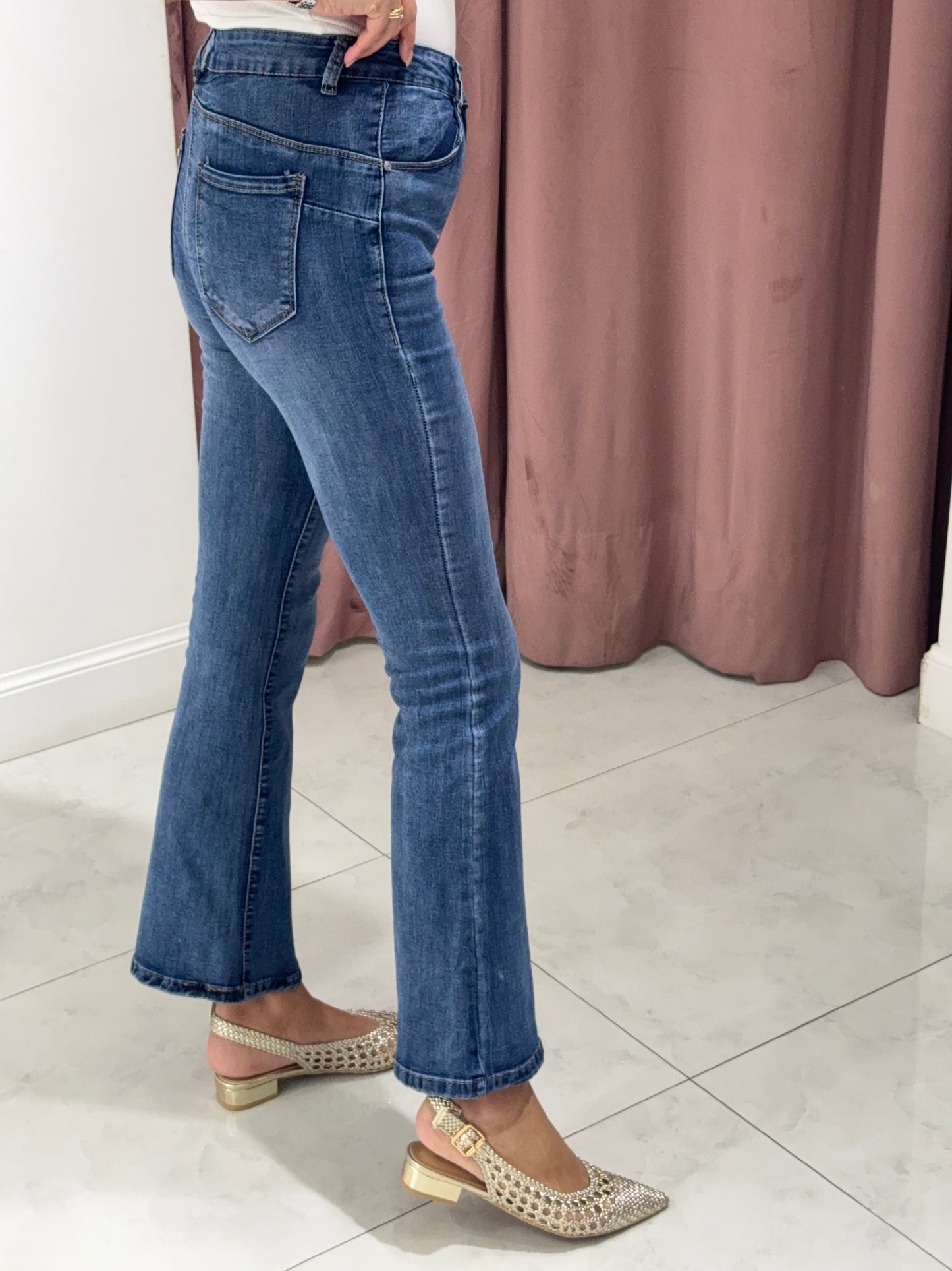 Jeans trombetta - Laveggio scuro
