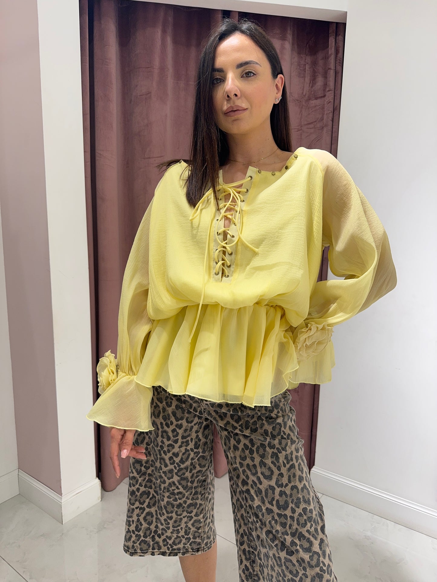 Blusa nuvola - Giallo