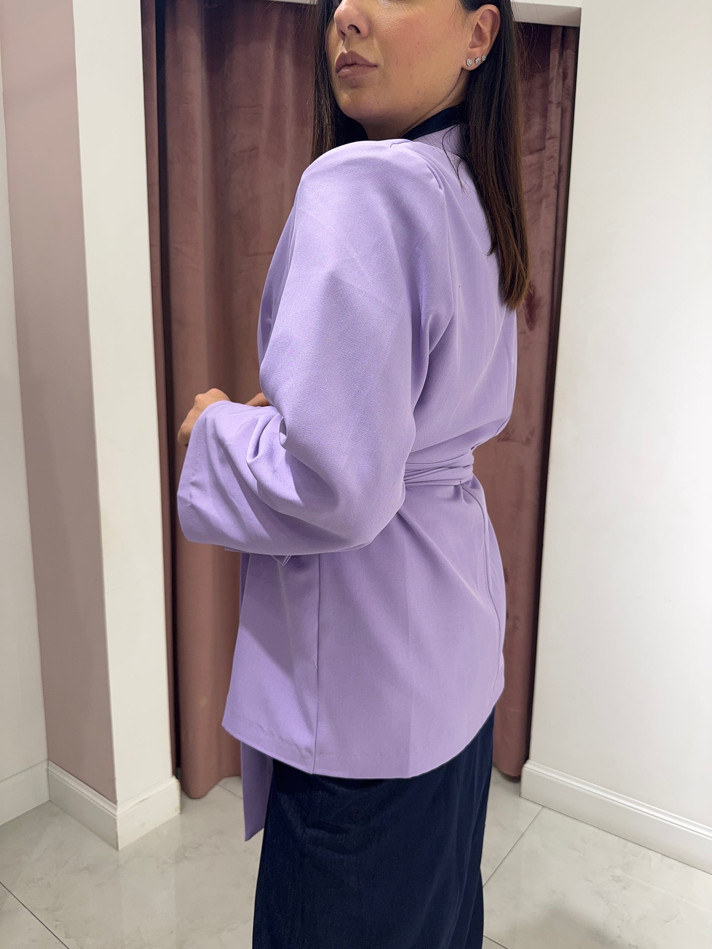 Blazer con fusciacca - Lilla