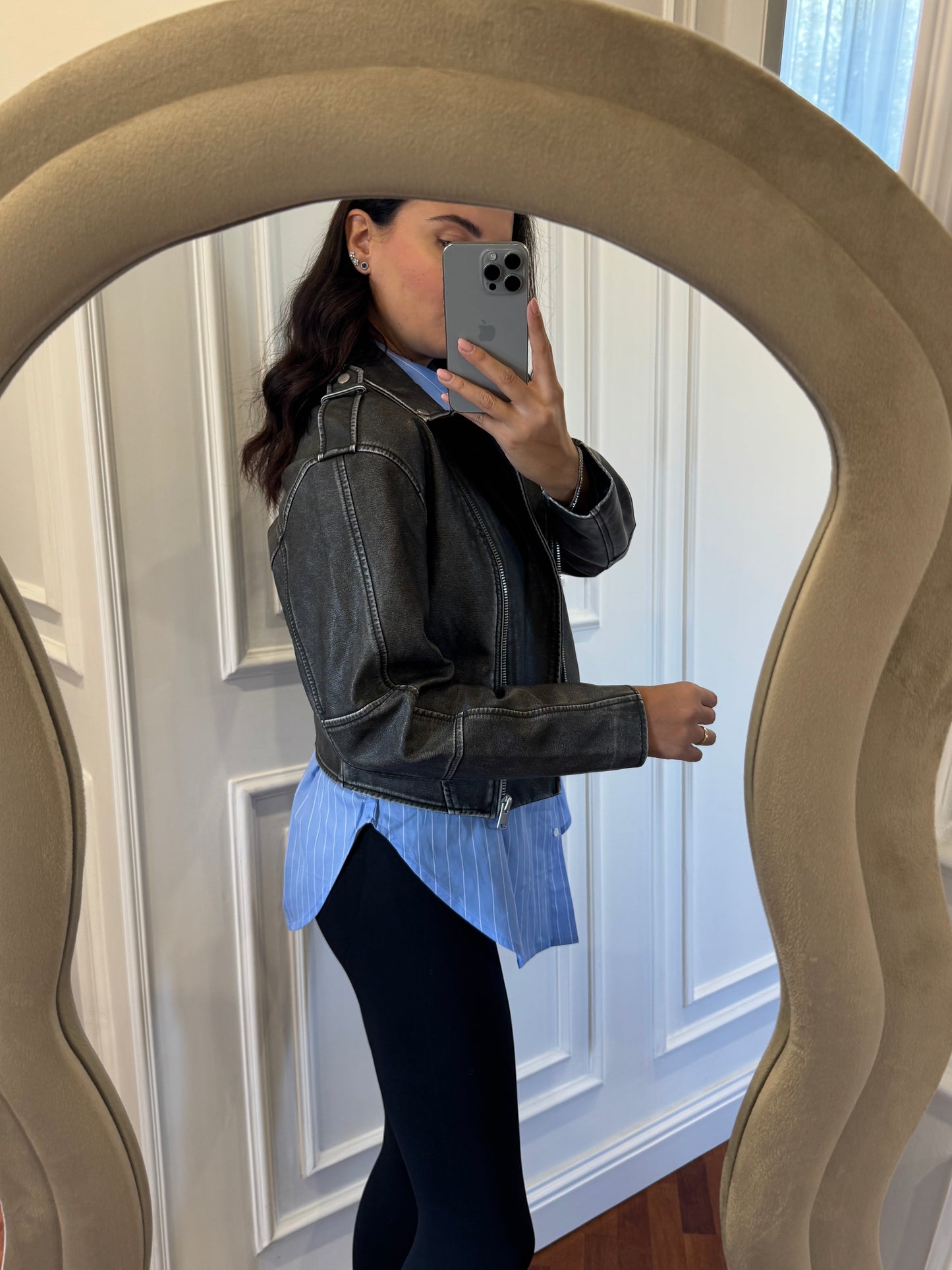Chiodo crop fumè