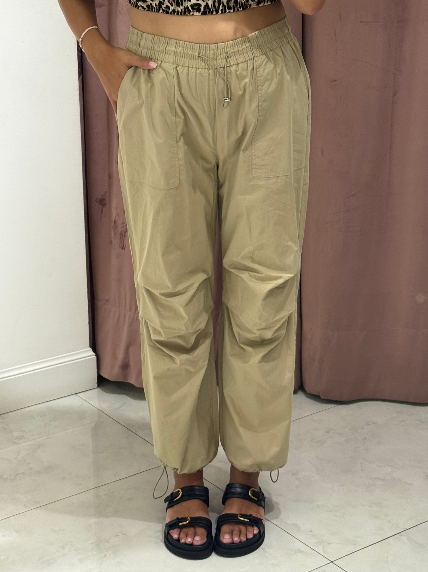 Pantalone cargo - beige
