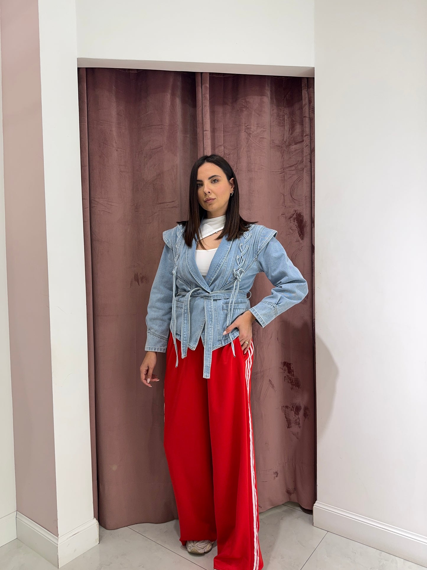 Pantalone palazzo Adi - Rosso