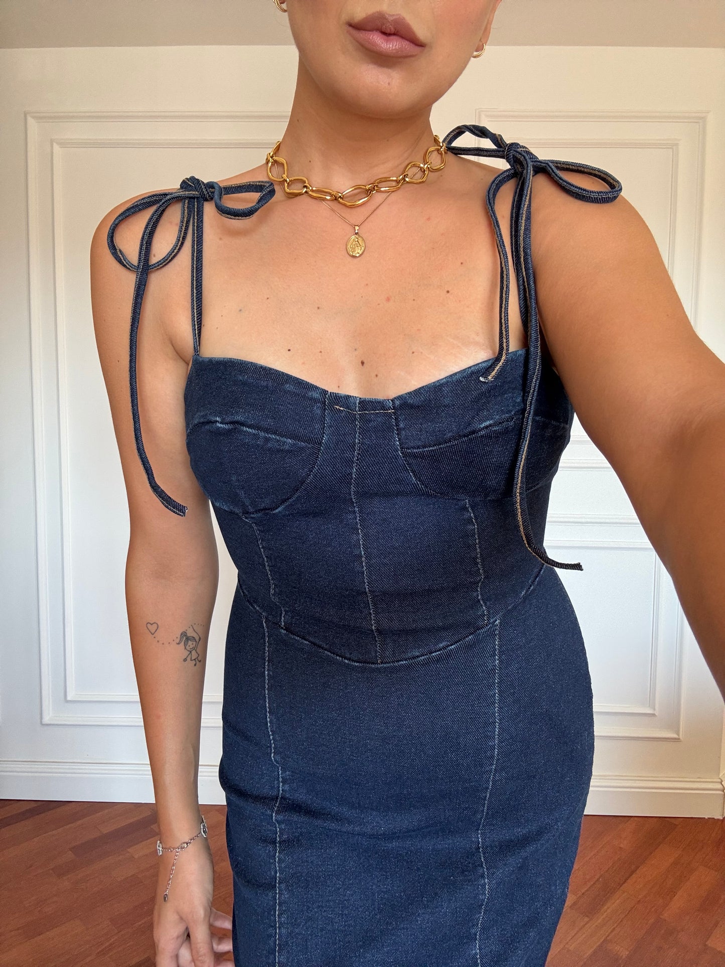 Abito longette denim