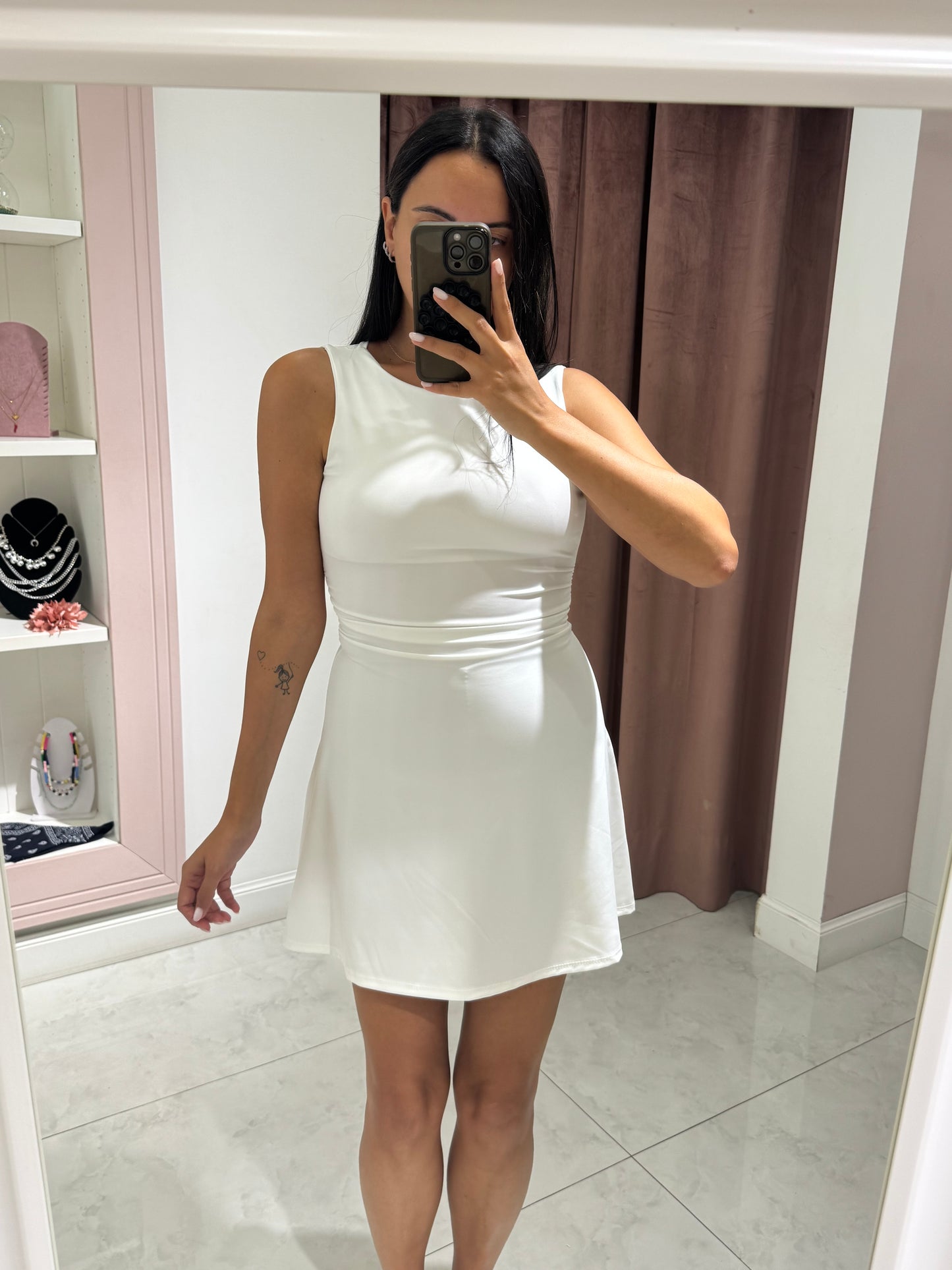Abito lycra Cindy - bianco