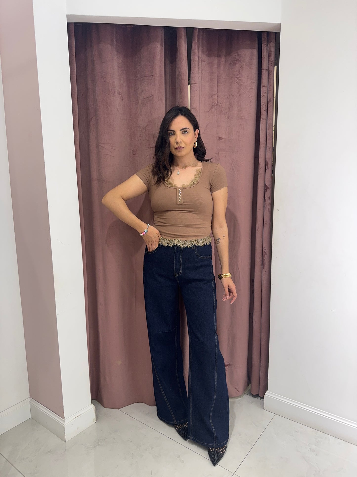 Jeans maxi baggy - lavaggio 0