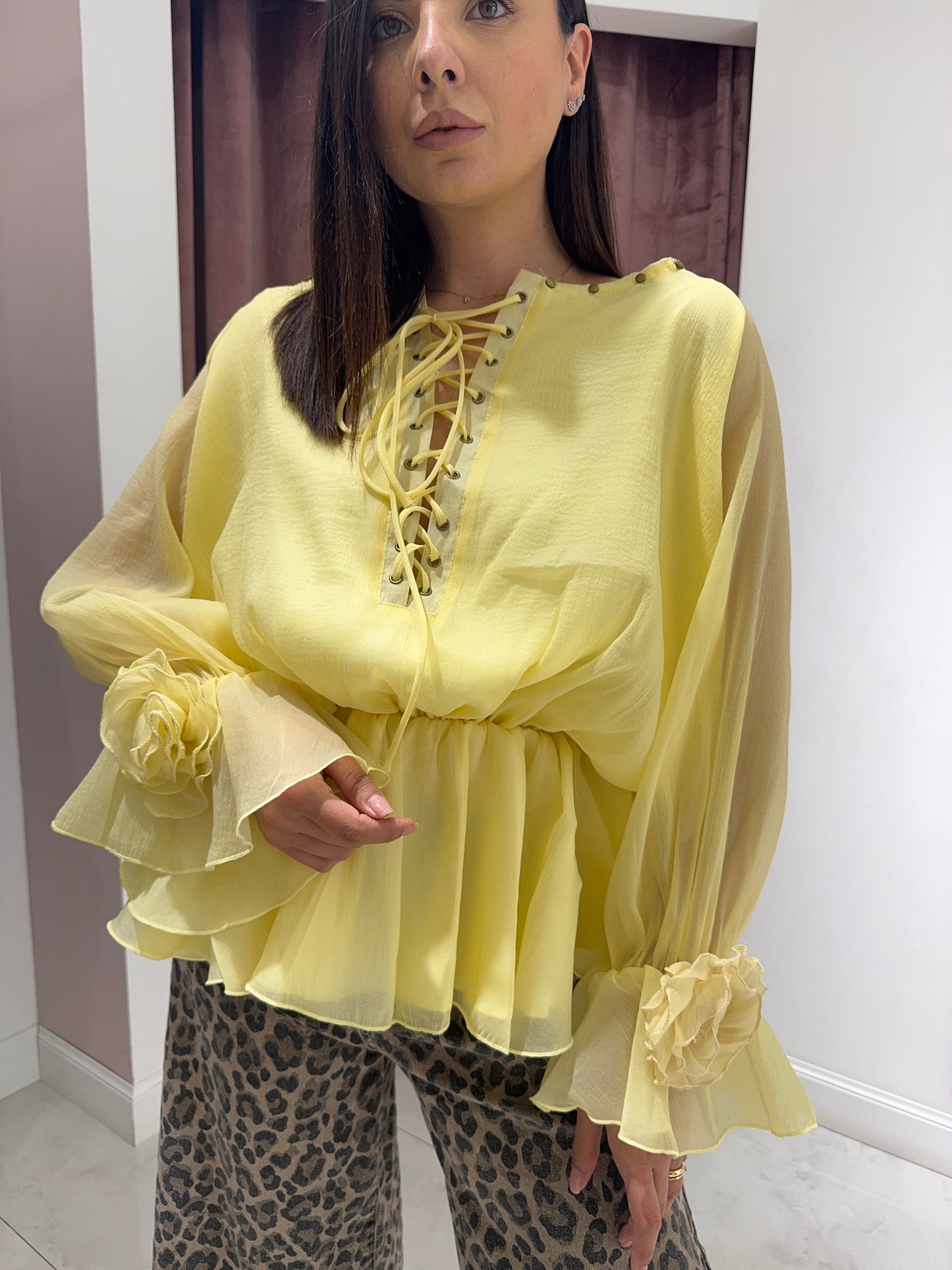 Blusa nuvola - Giallo