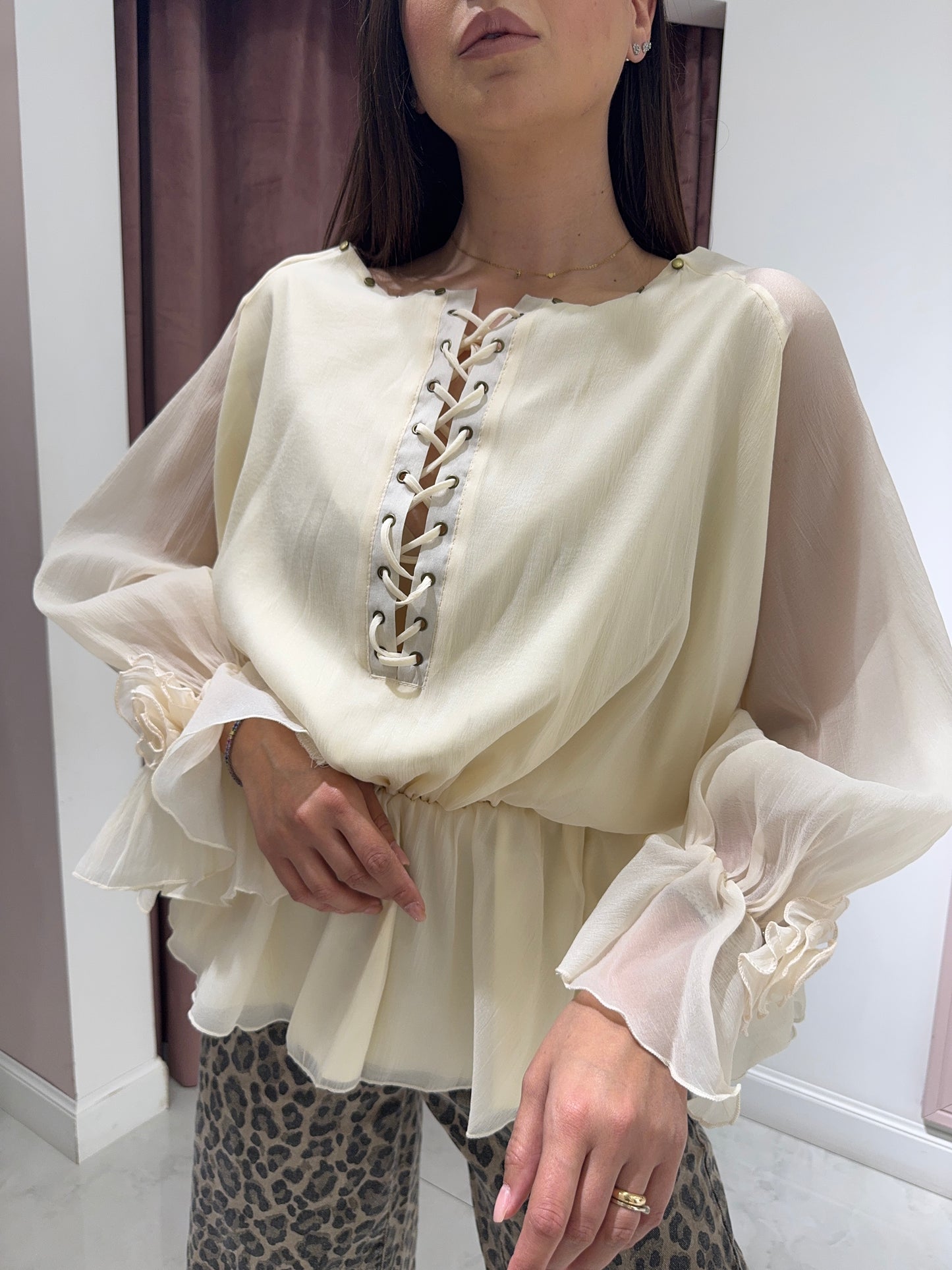 Blusa nuvola - Avorio