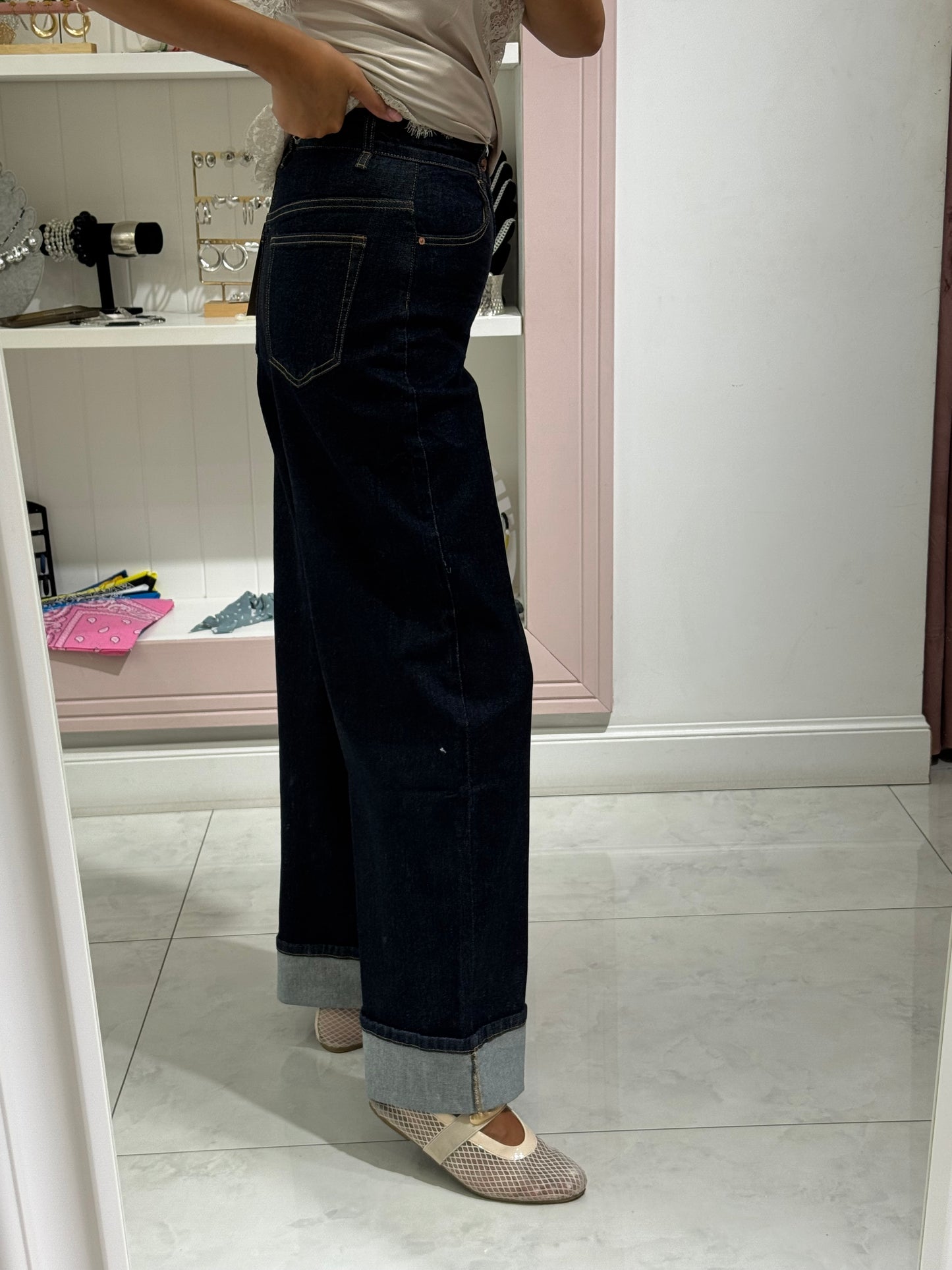 Jeans baggy lavaggio 0