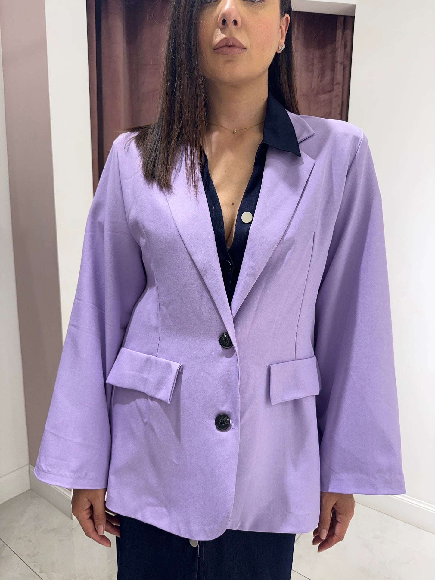 Blazer con fusciacca - Lilla