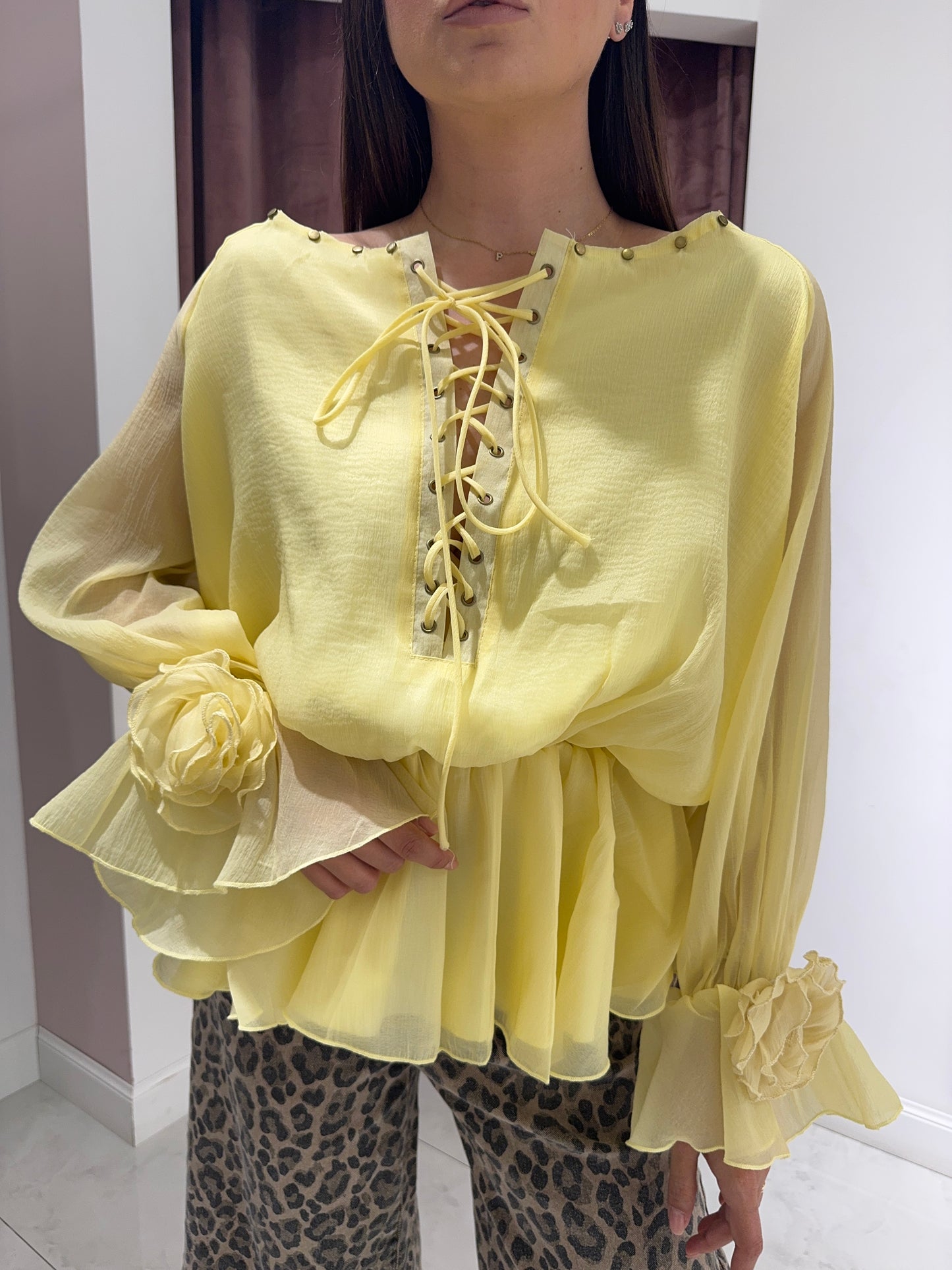 Blusa nuvola - Giallo