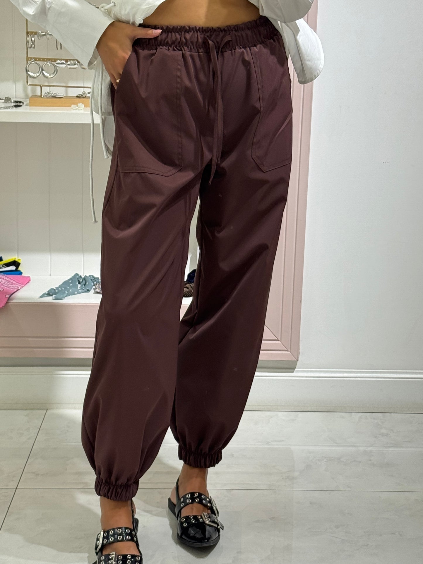 Pantalone ballon street - bordeaux