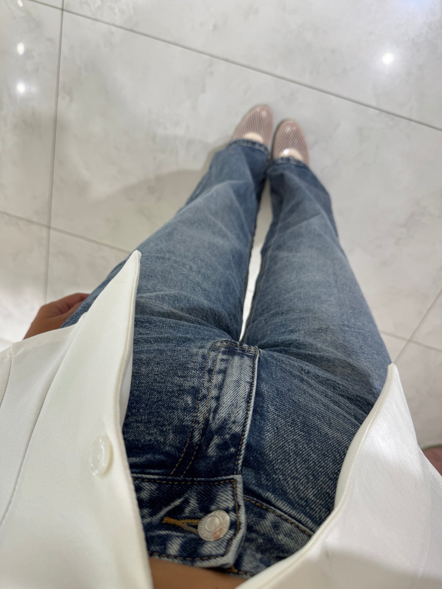 Jeans palazzo - lavaggio scuro