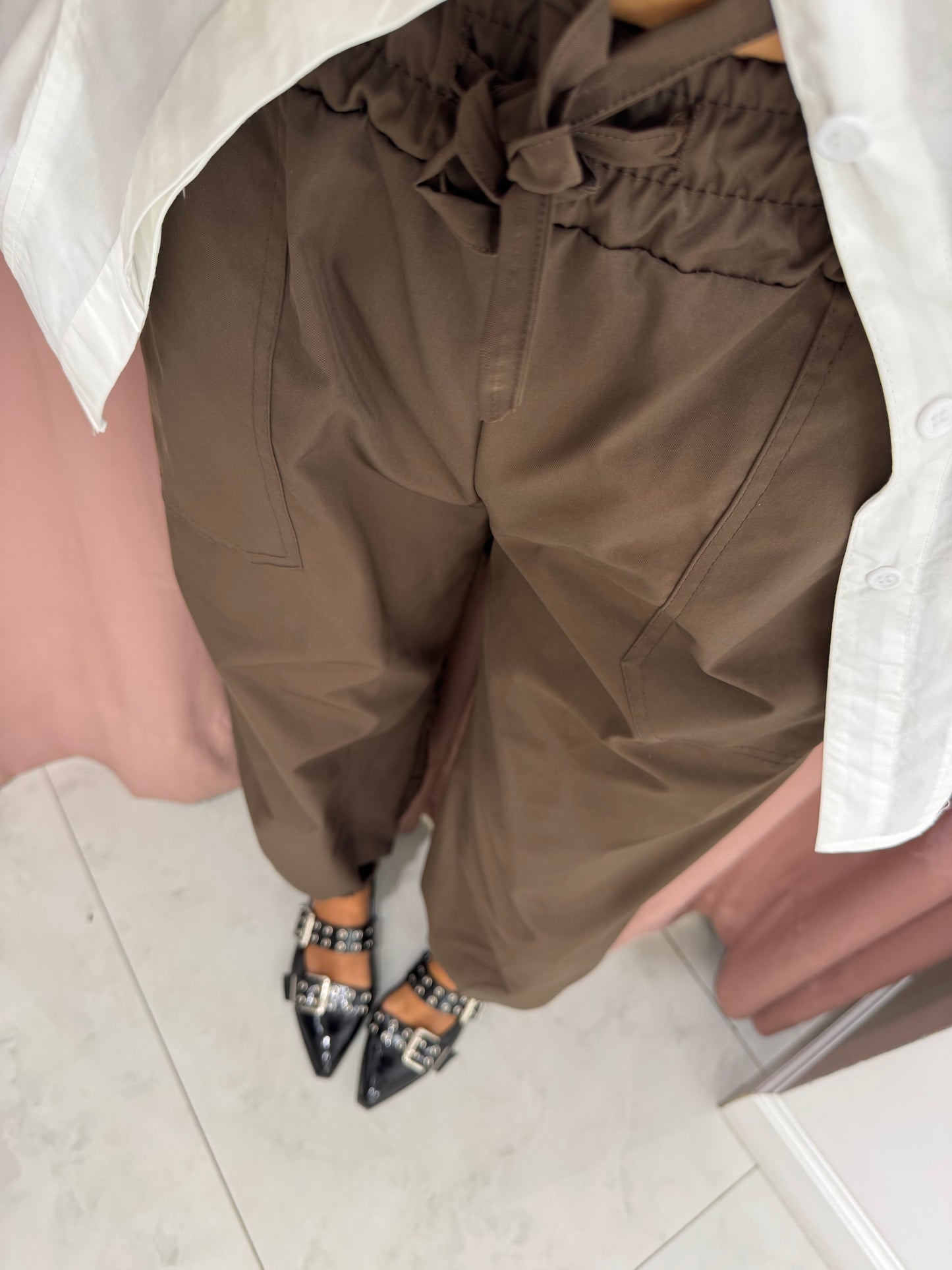 Pantalone ballon street - marrone