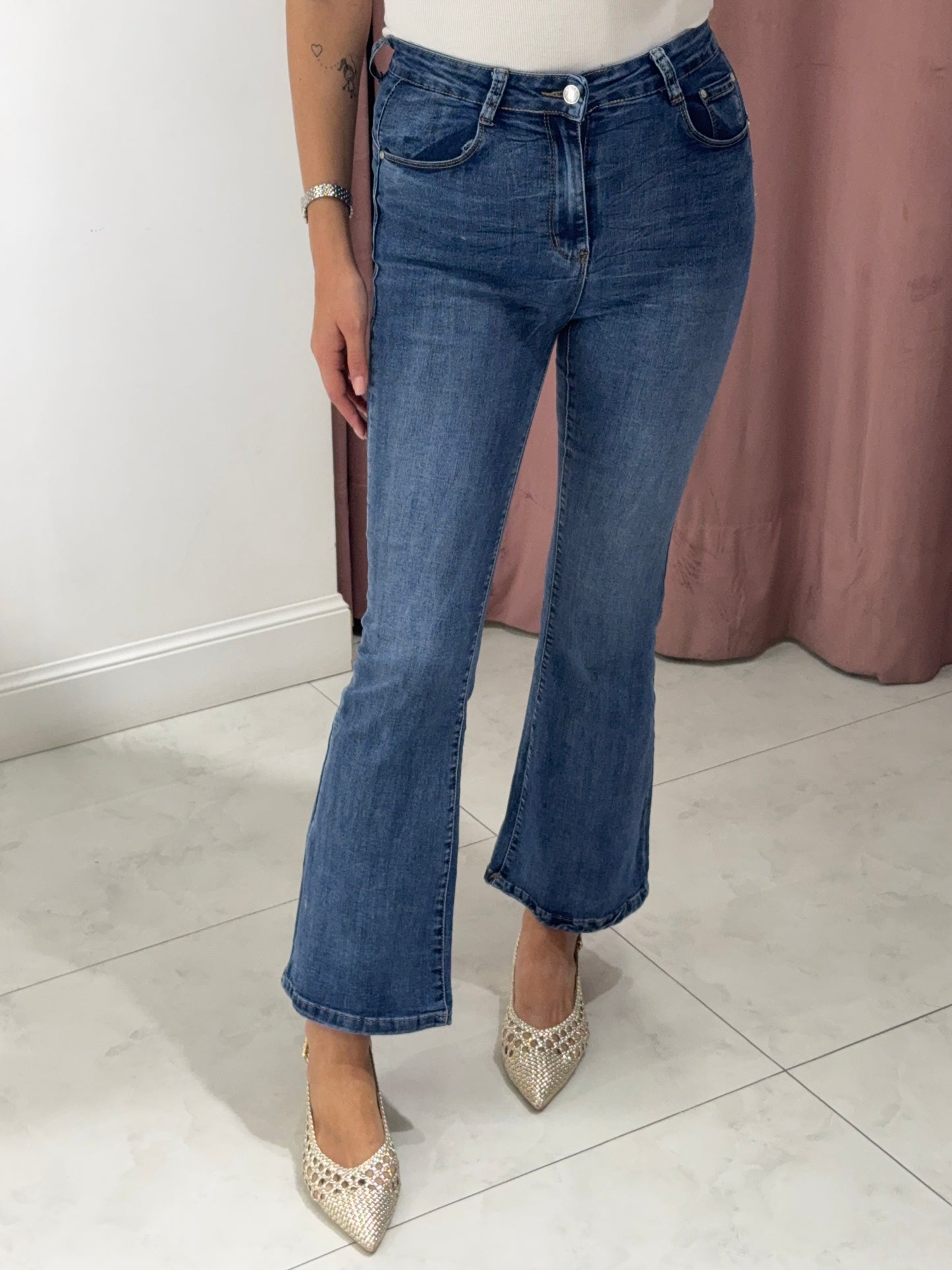 Jeans trombetta - Laveggio scuro