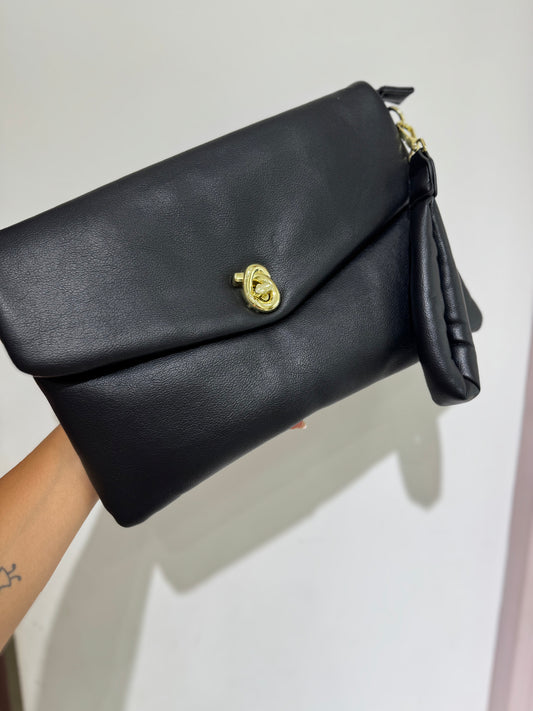 Maxi pochette puff  - nero