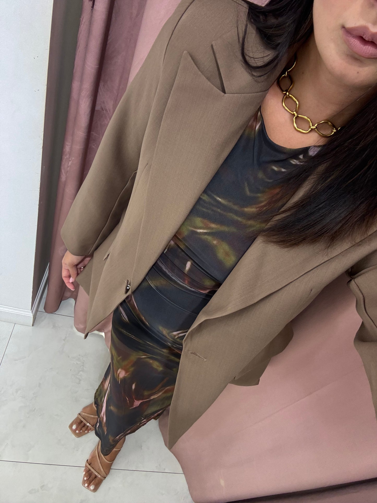 Giacca basic - marrone