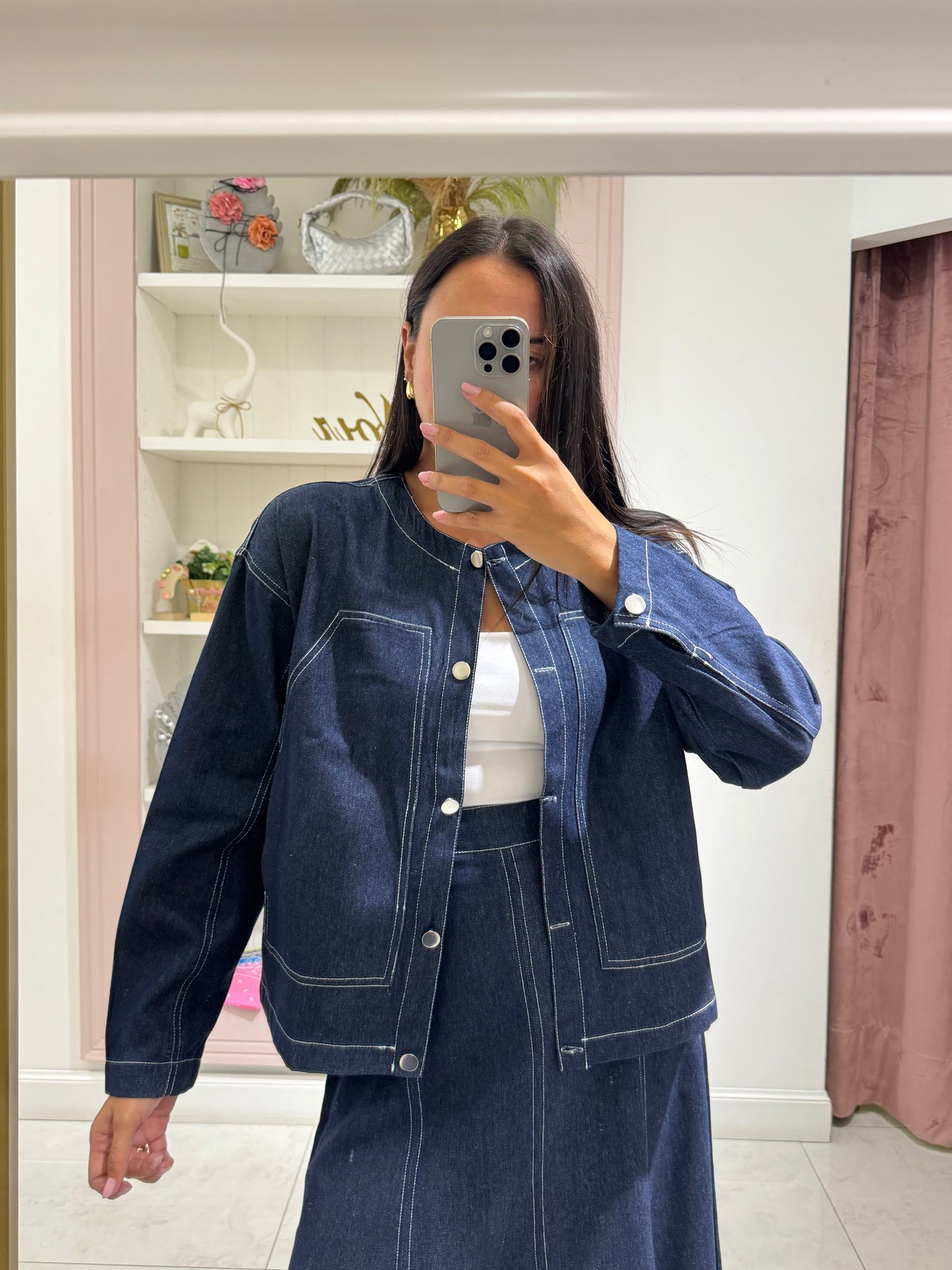 Set denim gonna