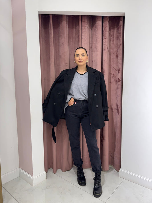 Jeans mom - nero