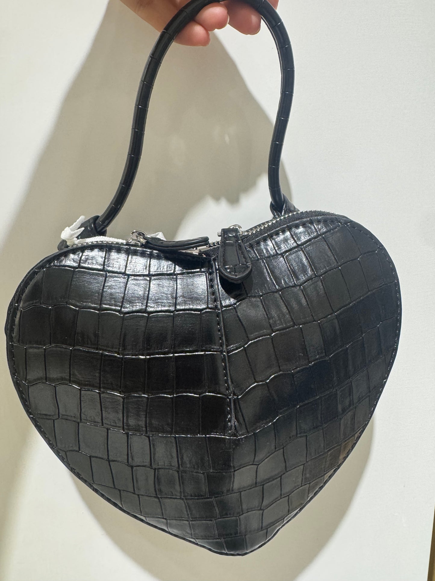 Borsa a cuore - nero