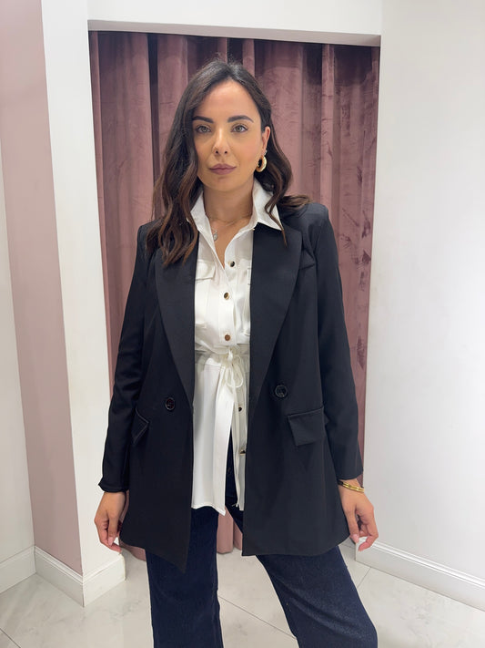 Blazer doppio petto - nero