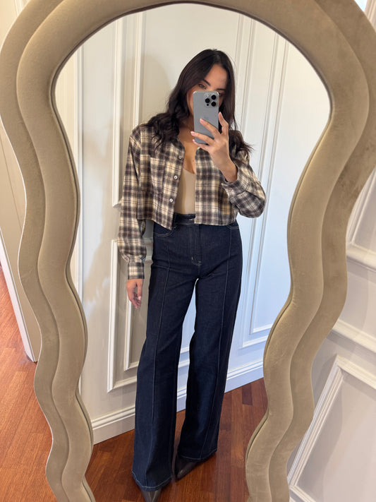Jeans palazzo lavaggio 0