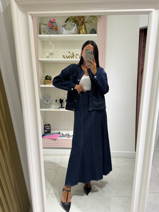 Set denim gonna