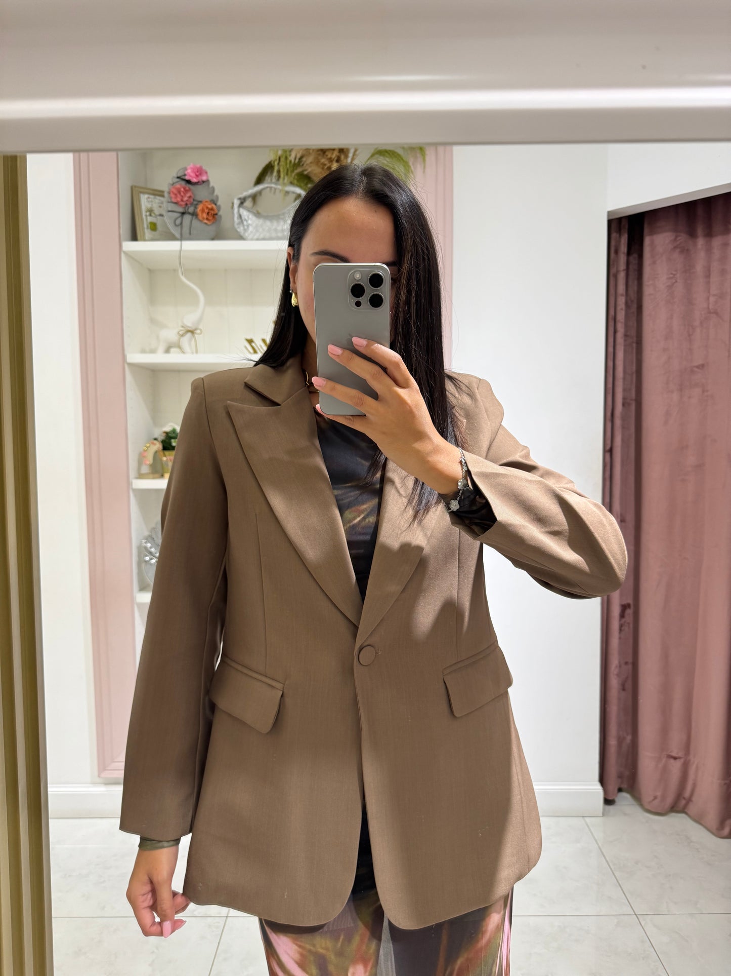 Giacca basic - marrone