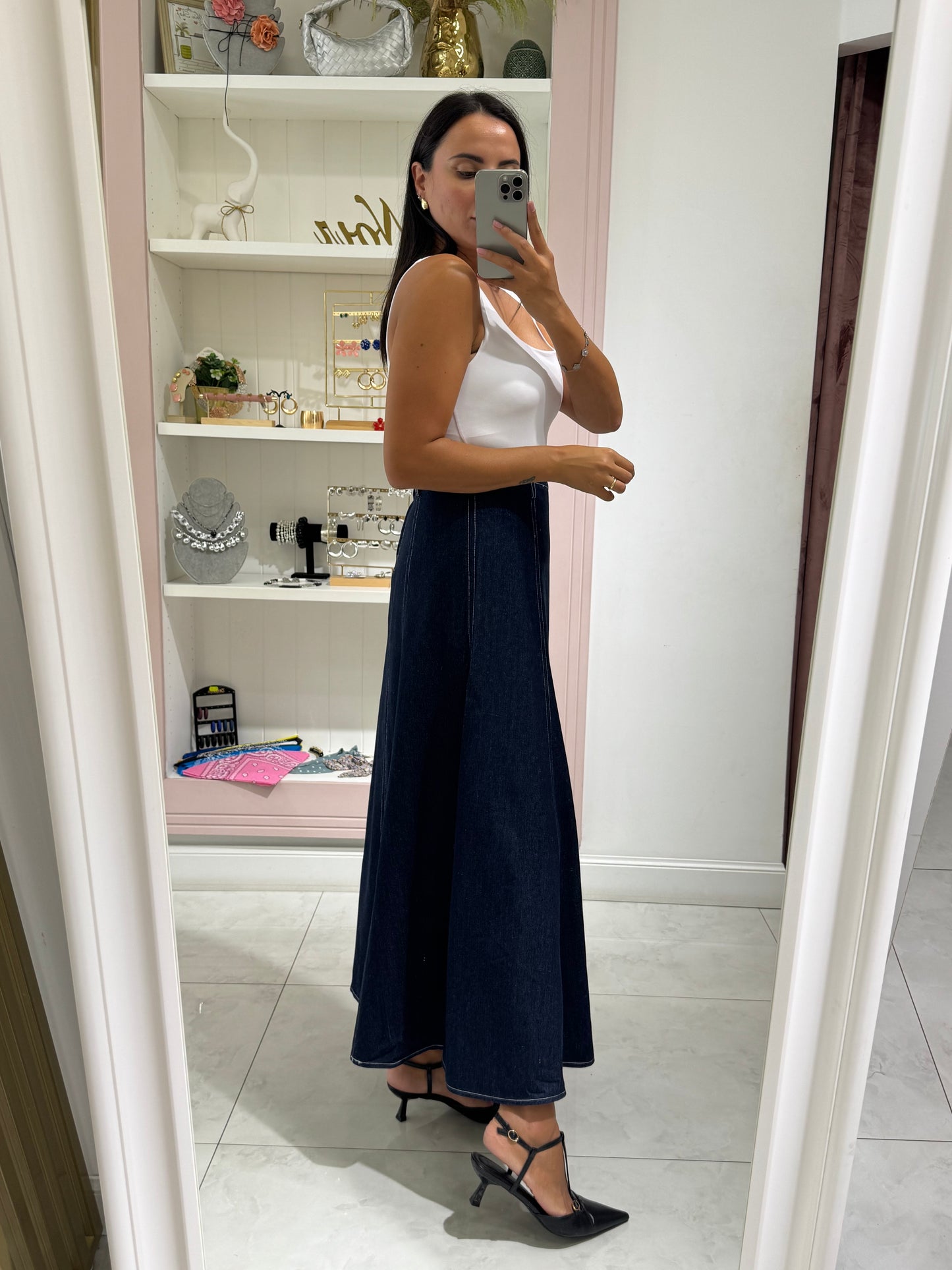 Set denim gonna