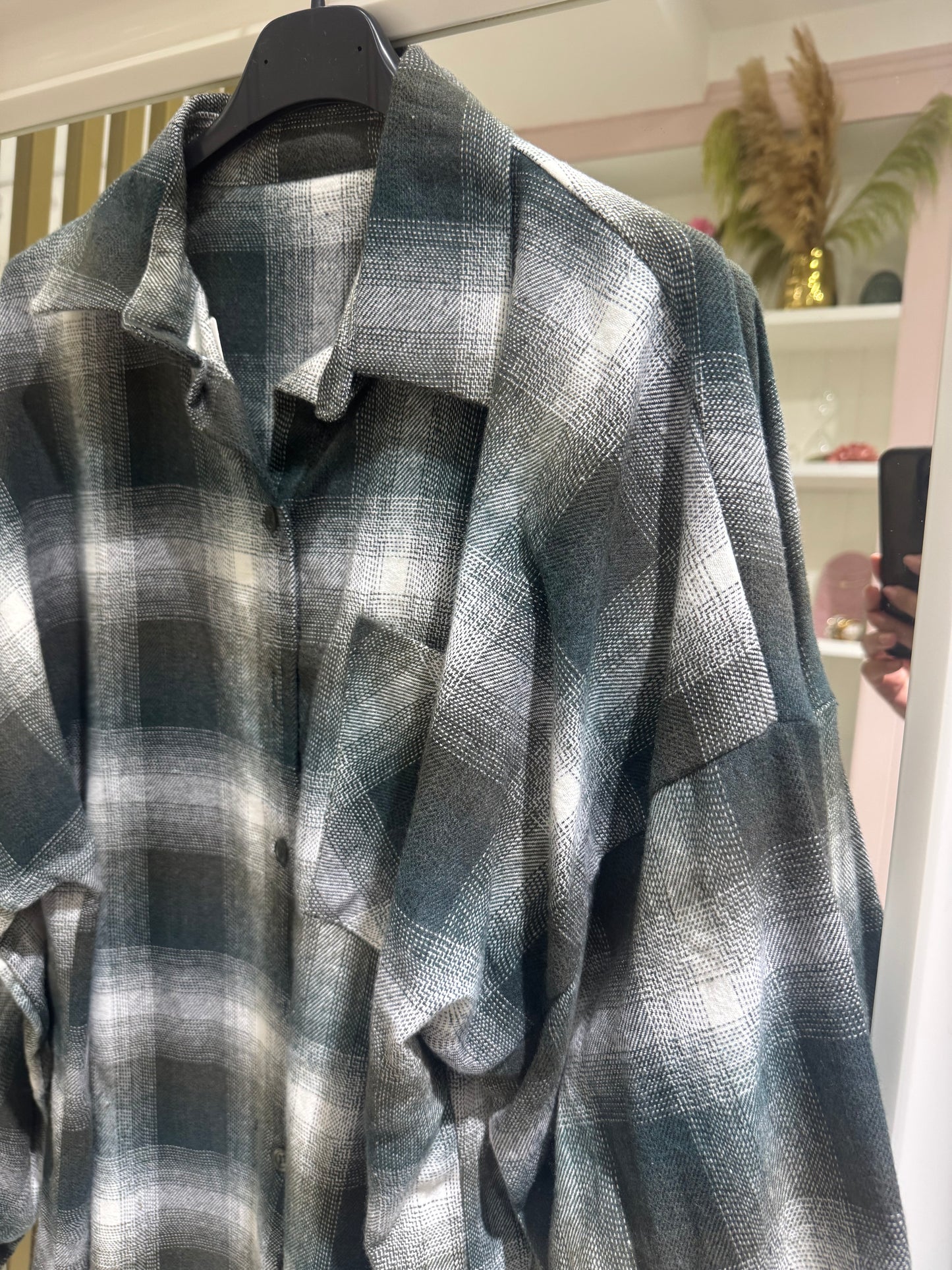 Maxi camicia flanella - fantasia check