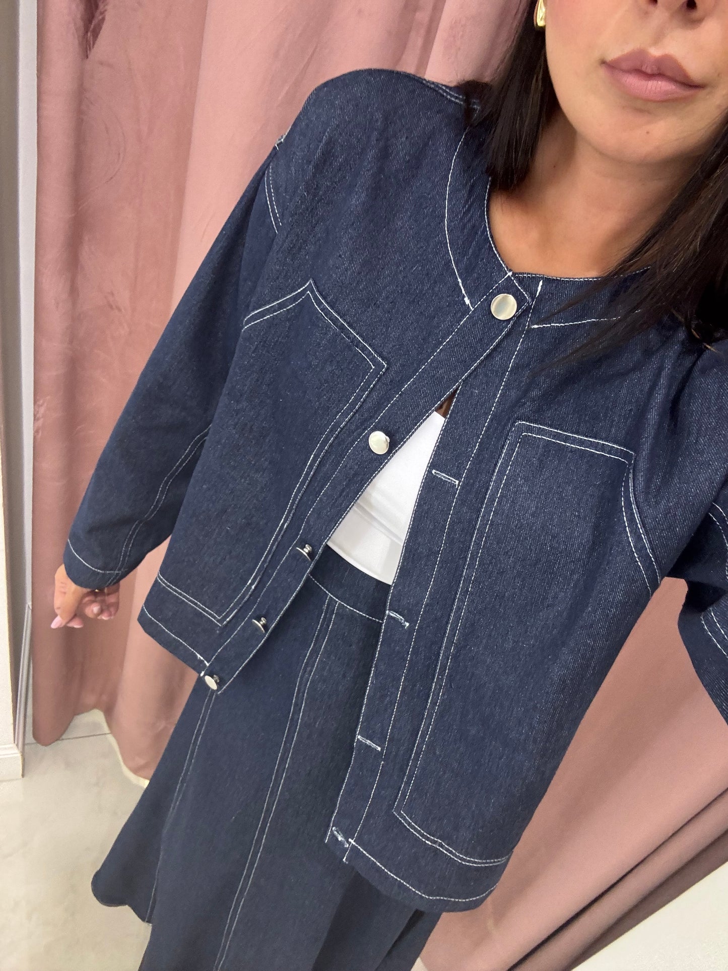 Set denim gonna