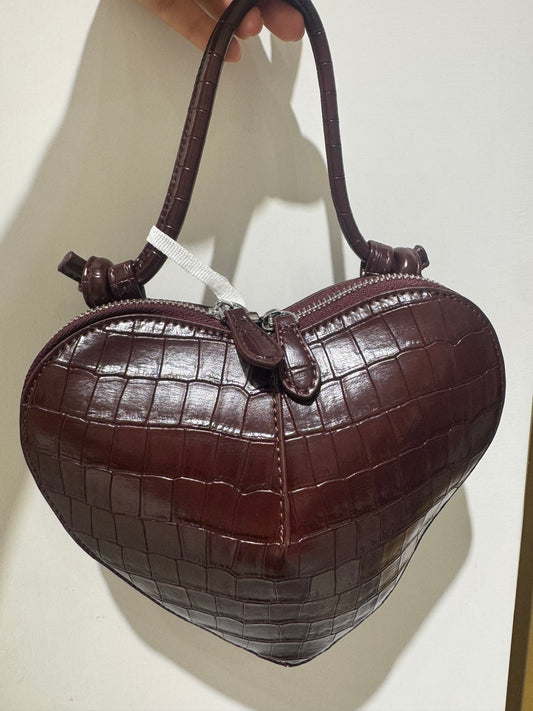 Borsa a cuore - bordeaux