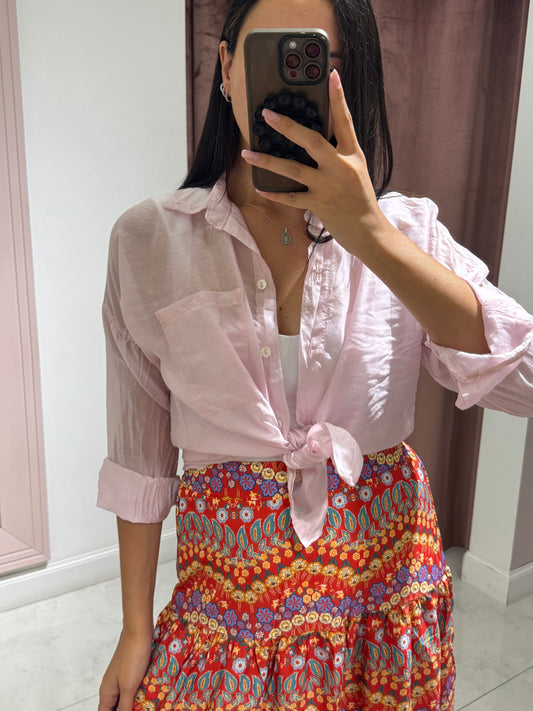 Camicia velata  - rosa