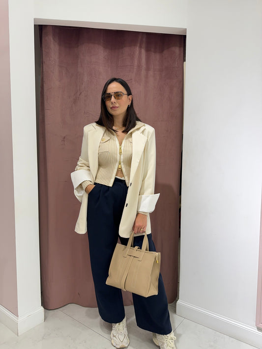 Pantalone palazzo  - Blu Navy