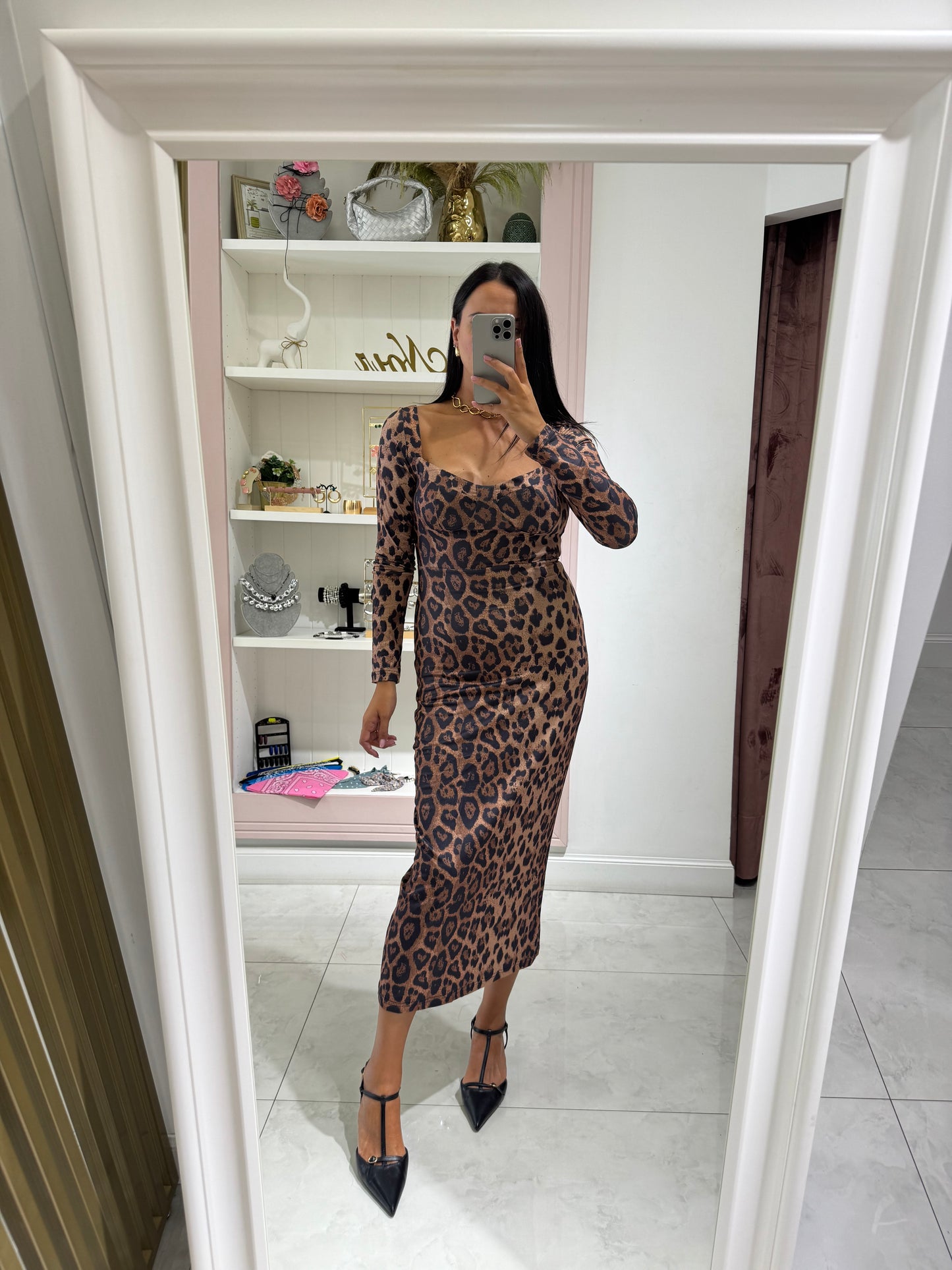 Abito in lycra  fantasia - leopardato